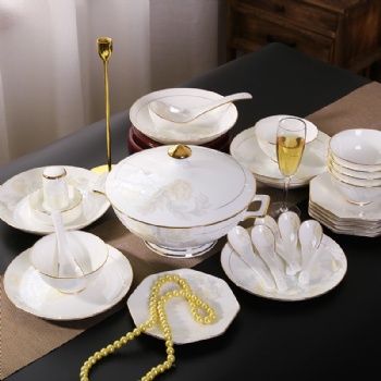 欧式陶瓷餐具套装 景德镇餐具礼品 定制商务礼品餐具