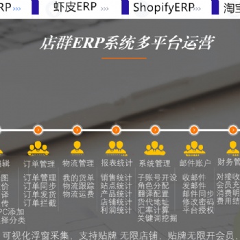 亚马逊虾皮采集上货ERP铺货系统定制开发部署