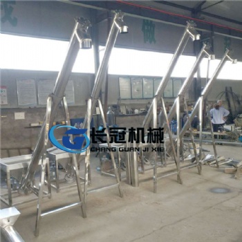 不锈钢管式连续加料机米粉绞龙螺旋上料机螺杆提升机喂料机