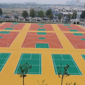 保定篮球场施工 保定篮球场建设 保定健身步道施工 保定网球场施工厂家