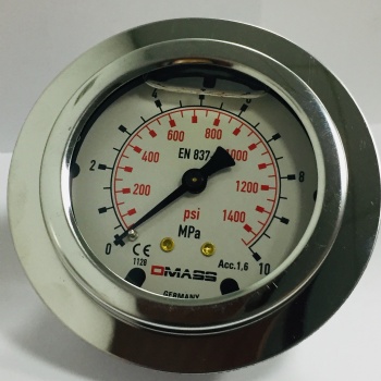 原装DMASS压力表MBB06U-100-1-Z-Z-Z量程10mpa轴向背接