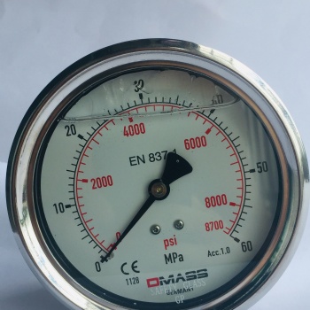 DMASS压力表MBB10U-600-1-Z-Z-Z机械油压表60mpa