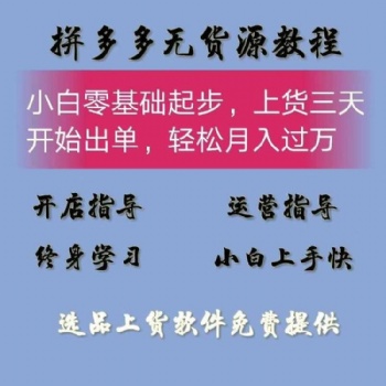 拼多多店群无货源模式，小象店群软件贴牌定制代理