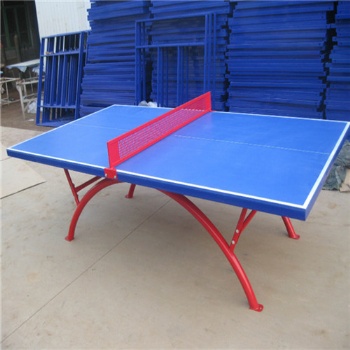 可折叠室内密度板乒乓球台 带轮可移动乒乓球台生产 家用乒乓球台