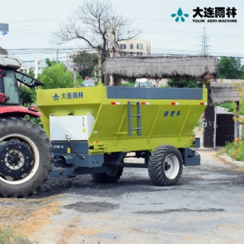 大连雨林品牌全抛式撒粪车 散鸡粪撒肥机