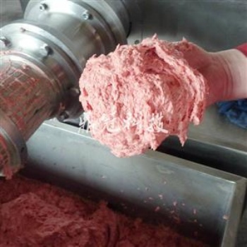 鼎冠禽类鸡架骨肉分离机 鸡架肉泥挤出机 大型自动宠物食品加工设备 DG-180型