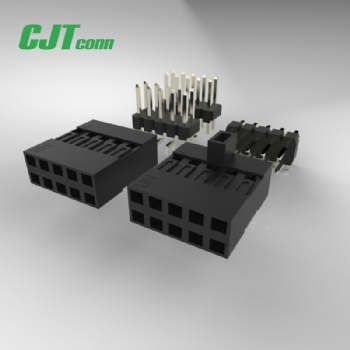 长江连接器音频连接器杜邦 2.54双排连接器配针座 厂家批发2.54排针排母