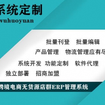 跨境电商亚马逊ERP系统定制、亚马逊无货源店铺运营培训