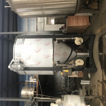 聚乙烯塑料颗粒搅拌机5吨大型加热烘干混料机不锈钢立式混料机
