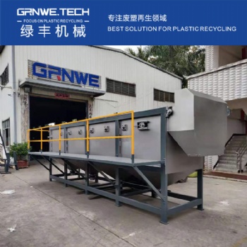 沉水塑料清洗设备 废旧塑料瓶清洗水槽 沉淀料分离槽