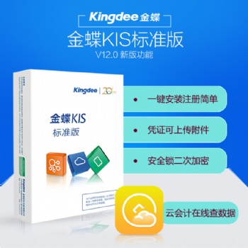 金蝶kis标准版V12.0安全锁加密电脑软件单机版