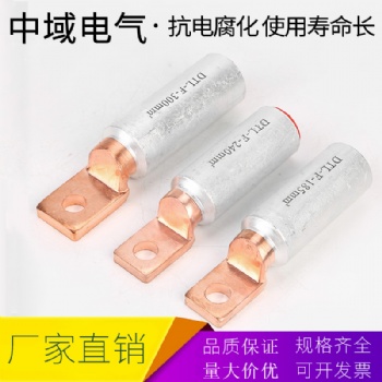 欧标铜铝鼻子DTL铝合金线鼻子DTL-F-120铝合金线接线端子加厚设计更耐用 中域电气