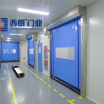 AGV设备与防爆快速卷帘门对接