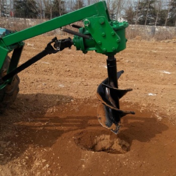 种植树挖坑机小型四轮拖拉机带 高效率水泥电线杆钻坑机 打洞打眼机 螺旋栽树挖坑机