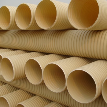 PVC-U双壁波纹管厂家定做各种型号及异形管材