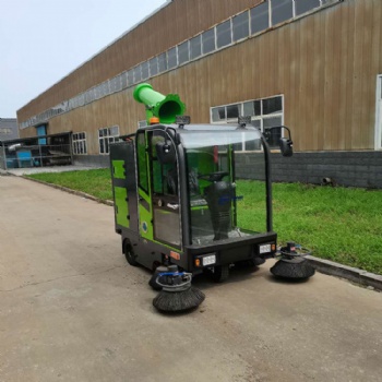 封闭式电动扫地车 驾驶式路面清扫车 物业小区用小型扫地车