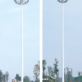 成都高杆灯户外20米升降式广场灯——四川三百里厂家定制、