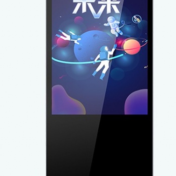 65寸擦鞋立式广告屏自动感应落地式液晶显示屏智能网络WIFI播放器高清海报机