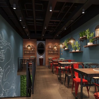 巴南区李家沱餐厅装修，火锅店装潢设计，餐厅饭店装饰装修