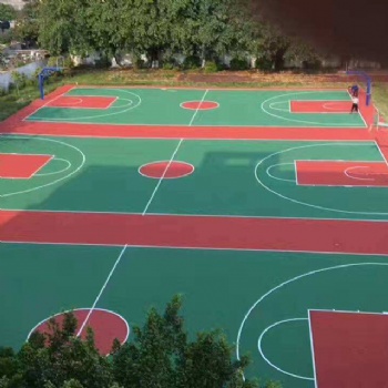 桂林学校丙烯酸运动场地坪施工 单位丙烯酸篮球场地坪施工
