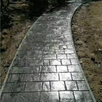 梅州学校压花地坪强度高耐磨性高施工快
