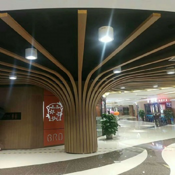 造型铝树 木纹铝方管 木纹铝方通 厂家定制