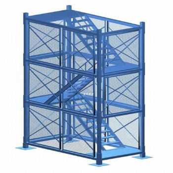 安全梯笼 建筑箱式梯笼 路桥框架梯笼