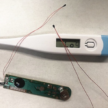 小黑头热敏电阻器NTC漆包线测温型**分档1-32档热敏电子体温计儿童