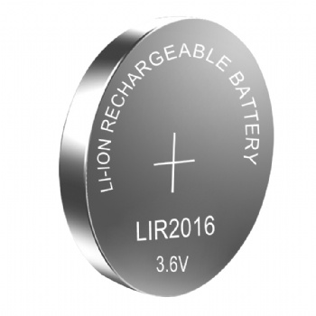 专业生产LIR2016电子纽扣电池 3.6V可充电锂离子扣式电池 可焊脚