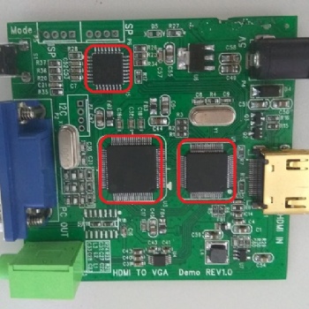 HDMI转VGA PCBA定制开发 数字高清转VGA