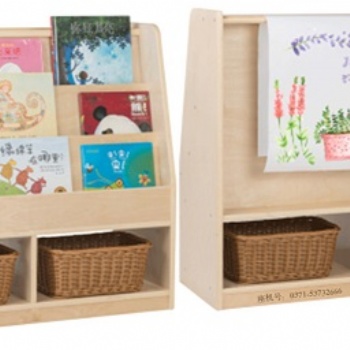 幼儿园儿童双面系统图书柜