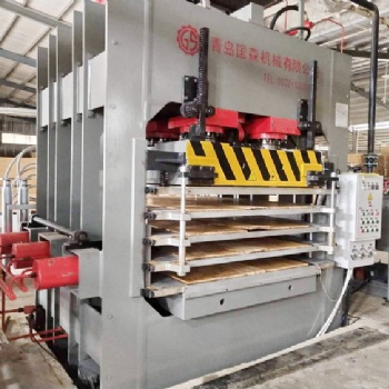 青岛产定制不同规格竹制板材成型热压机 可用于竹地板 竹单板 竹制工艺板的生产