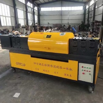 福建钢管调直除锈刷漆一体机 钢管调直机