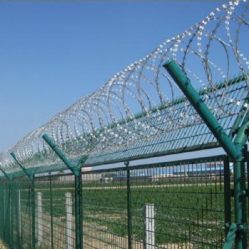 监狱机场防攀爬护栏看守所Y型柱隔离防护网 机场看守所围界