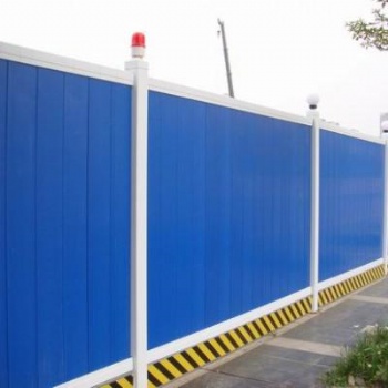 加厚pvc围挡施工挡板工程建筑隔离栏彩钢夹芯板临时工地围蔽围墙