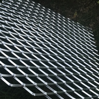 广州厂家出售金属拉伸网 外墙室内装饰铝板网 菱形孔铝网