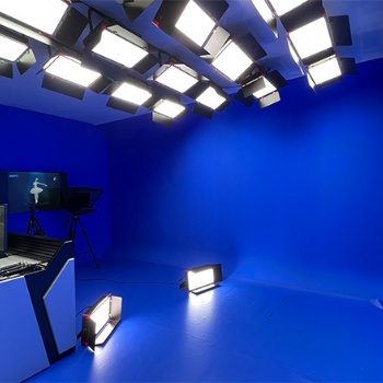 虚拟演播室系统补光灯光搭建工程 直播间融媒体布置设计舞台装修方案