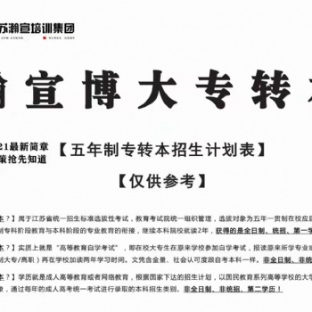 江苏五年一贯制专转本新增专业通知，快看看你的专业有无变化