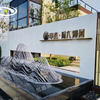 园林景观不锈钢圆管假山雕塑