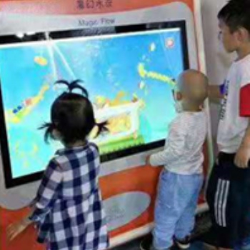 幼儿园游戏化教学智能互动信息化多点触控魔幻水流光电科学游戏