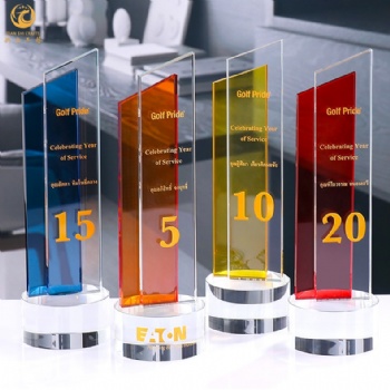 广西创意授权奖杯定制 数字周年颁奖纪念品