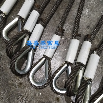 压制单肢铝管鸡心环索具