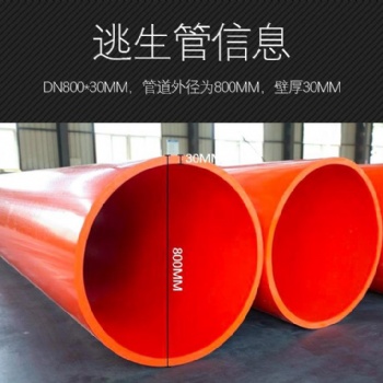 超高分子量聚乙烯DN800隧道逃生管道强度高耐用厂家直发