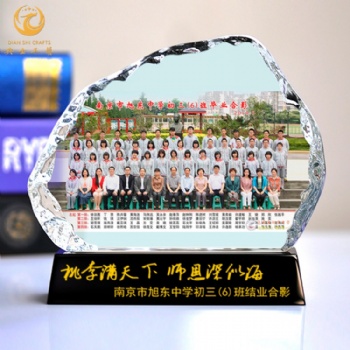 上海水晶笔筒厂家 毕业10周年纪念品