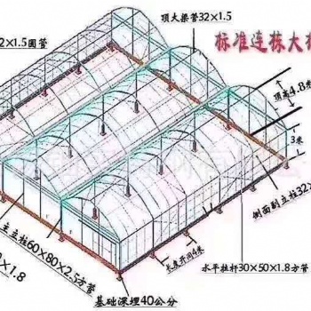 连栋大棚骨架定做现货