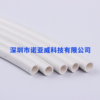 厂家供应硅橡胶玻璃纤维套管 内胶外纤玻璃纤维套管