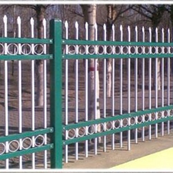 宁波上门定制锌钢护栏 园林护栏网 现货小区学校铁艺围墙栅栏