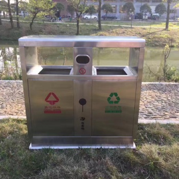 户外分类不锈钢垃圾桶公园景区果皮箱小区分类环卫