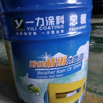 一力涂料多合一晴雨墙面漆哑光