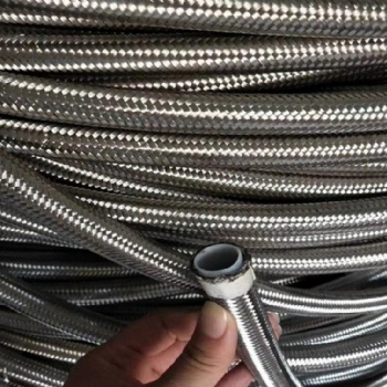 工厂直营SAE100 R14标准高压钢丝编织四氟管 铁氟龙管现货供应